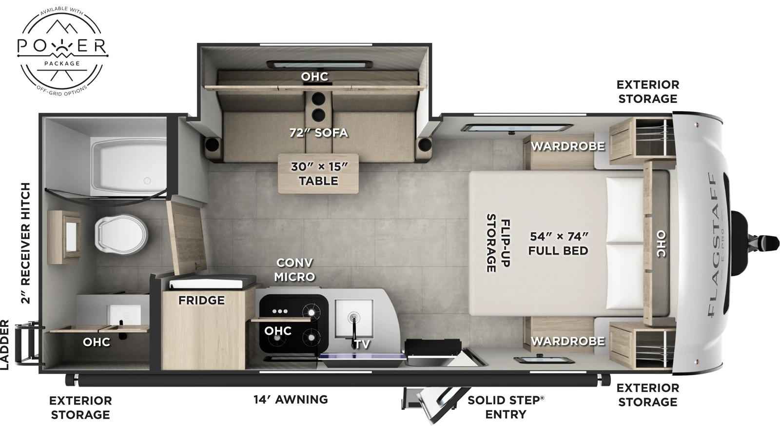 Flagstaff E Pro E20FBS Floorplan